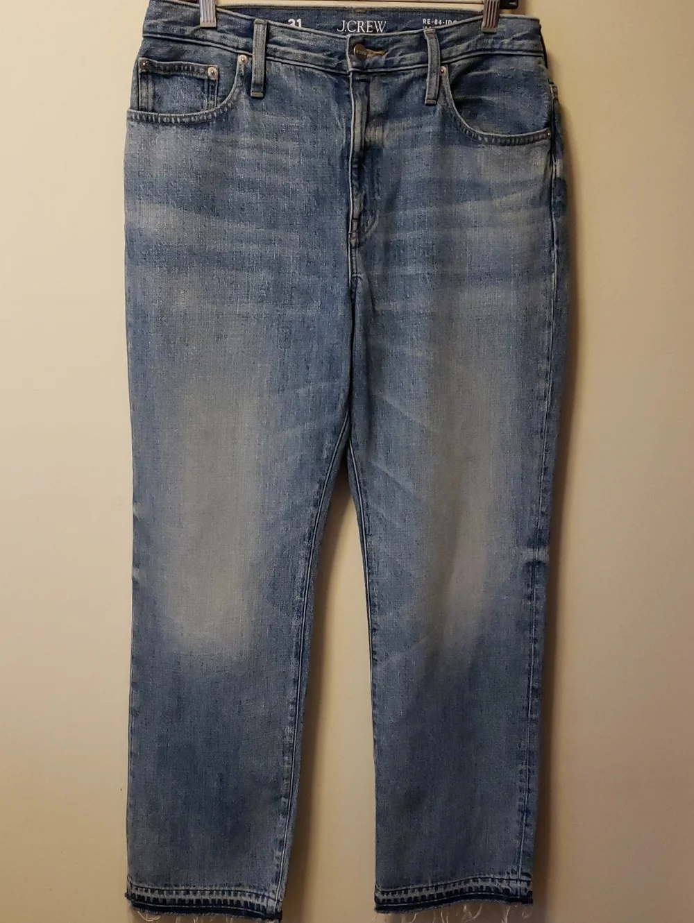 J. Crew Men’s Mid Blue 84 Relaxed Straight Jeans *altered